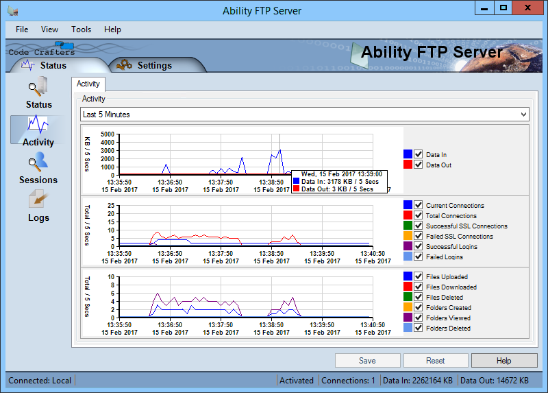 Ability FTP Server screen shot